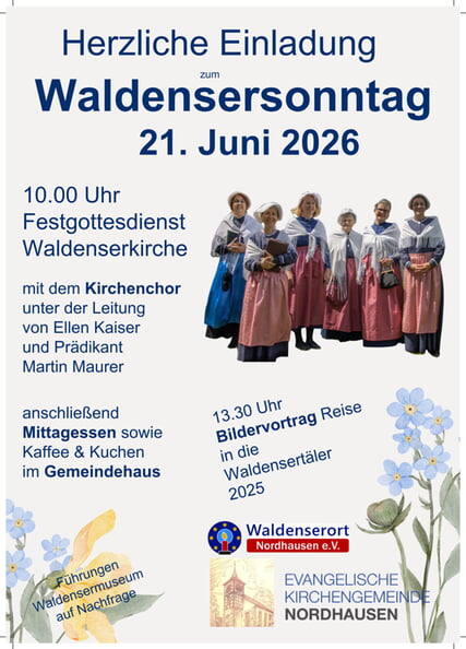 Gottesdienst am Waldensersonntag